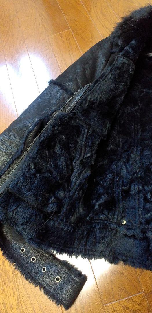 【CIVARIZE×FUGA】フェイクムートン リアルファーライダースジャケット