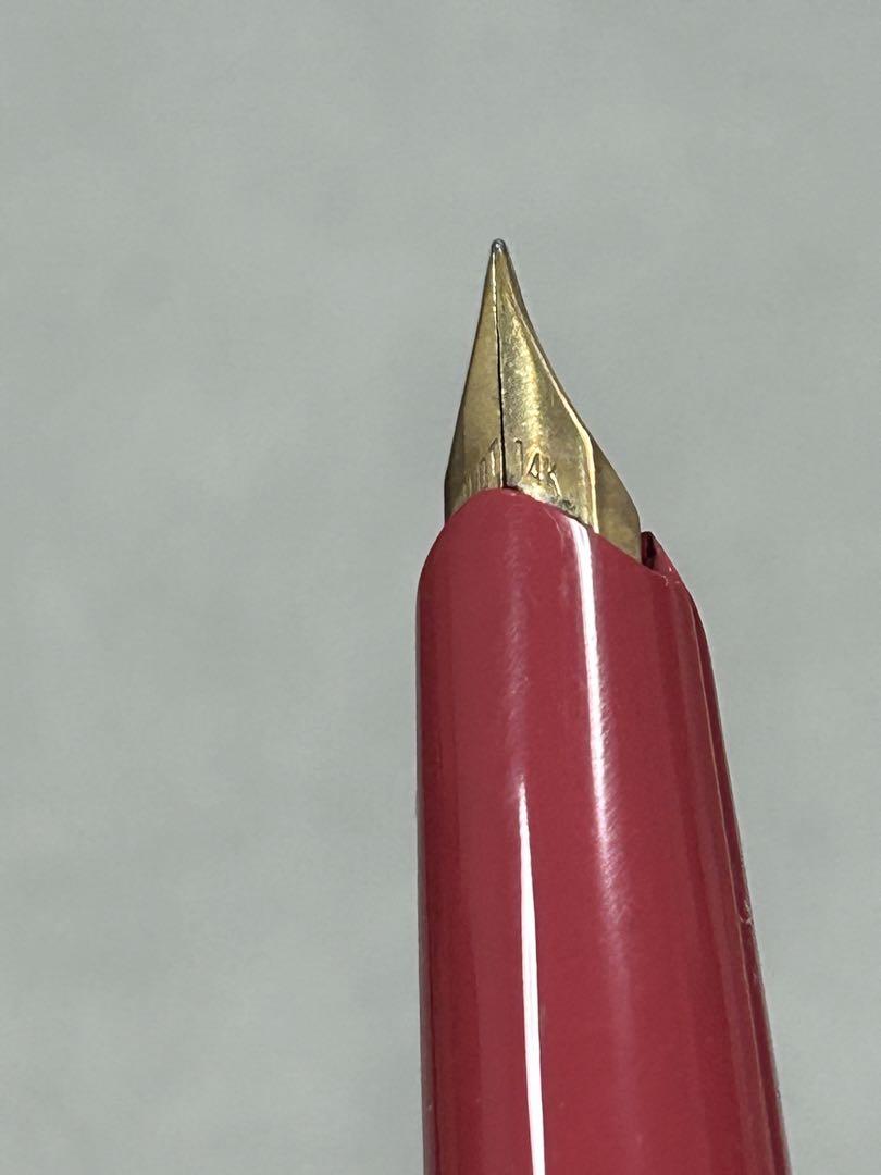 クラシック パイロット 希少品 万年筆 ビンテージ 廃盤 ピンク 14金 14K 筆記具