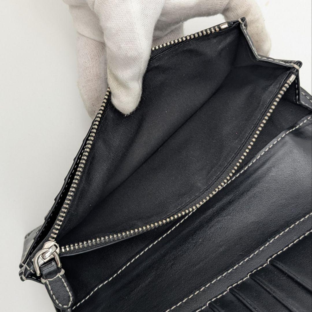 BURBERRY バーバリー 長財布 二つ折りブラウン チェック メガ
