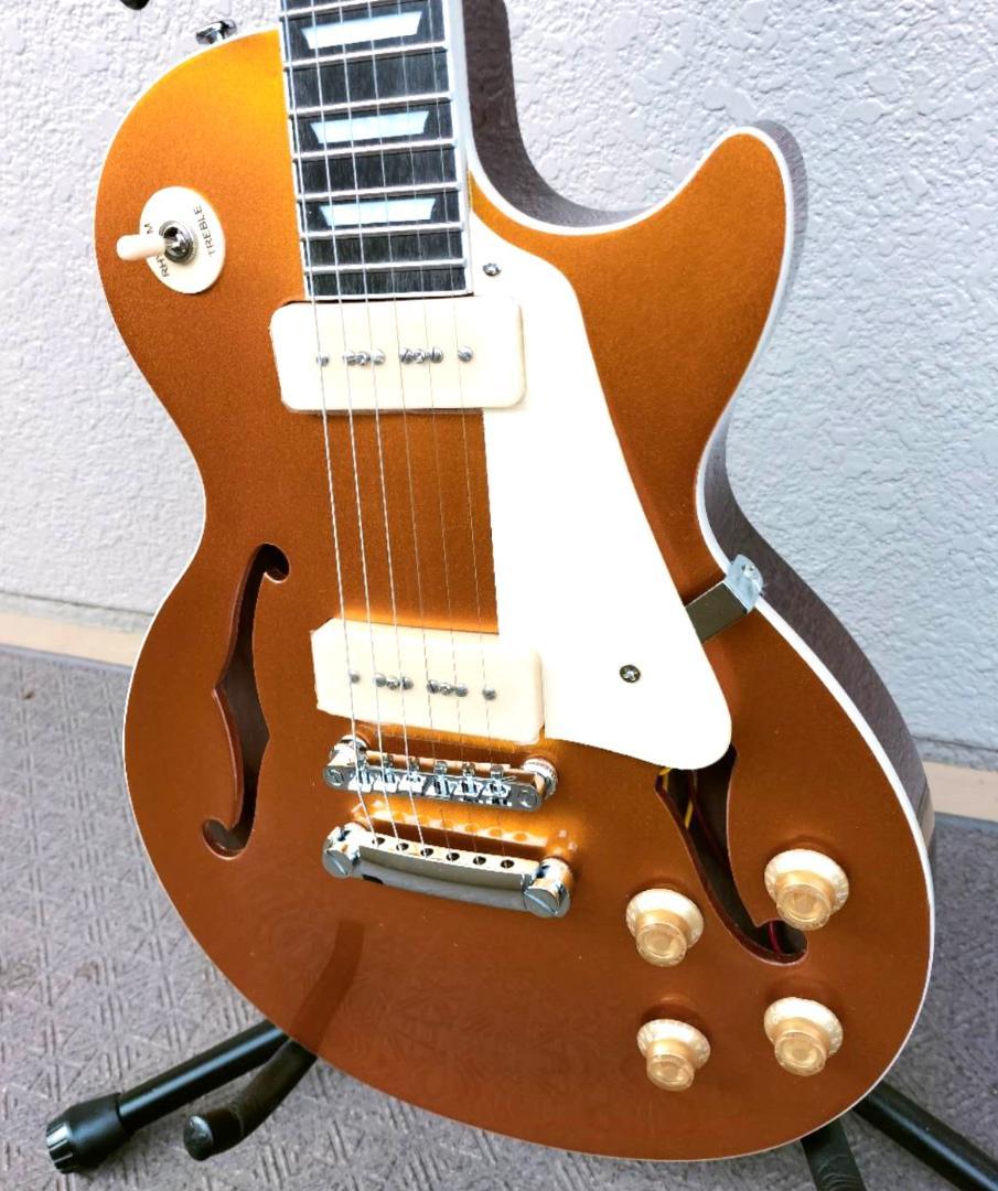 ESーレスポールタイプ ゴールドトップボディ P90ピックアップ 新