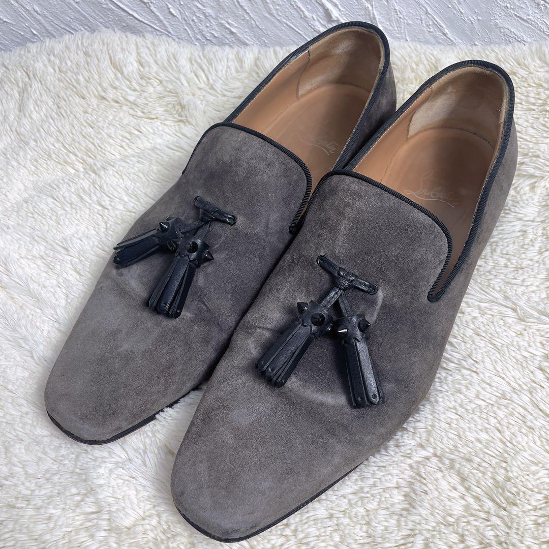 Christian Louboutin ルブタン スエード ローファー タッセル
