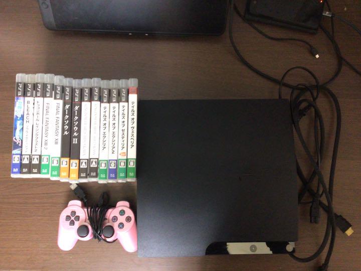 PS3本体 CECH-2100A 初期化済 ソフト13本付き