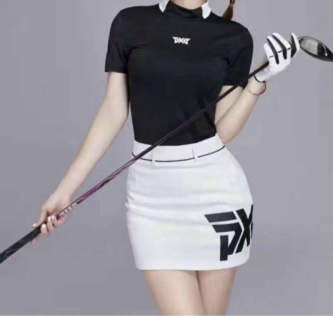 PXG ゴルフ ウェア レディース半袖 Tシャツスカート2点セット