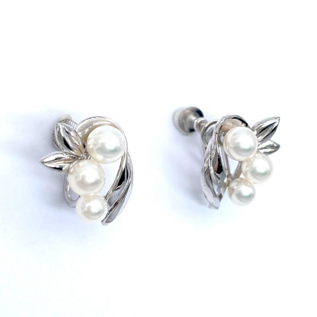 MIKIMOTO ミキモト パール4.6-5.6mm イヤリング シルバー925