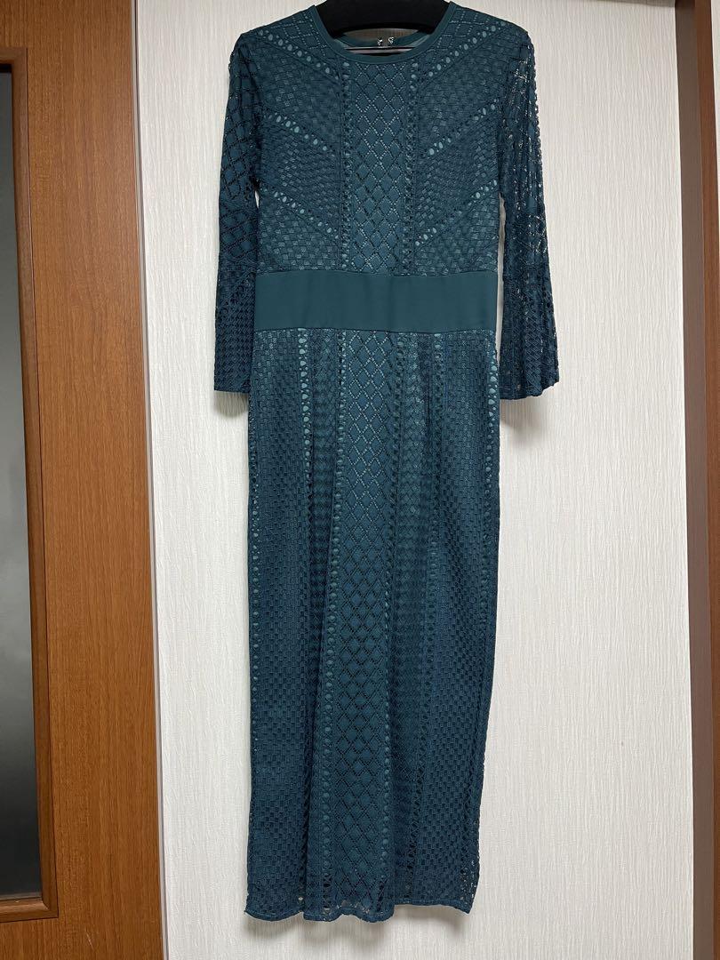 ラグナムーン　ladyダイヤレースドレス　グリーン