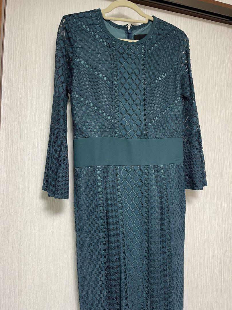 ラグナムーン　ladyダイヤレースドレス　グリーン