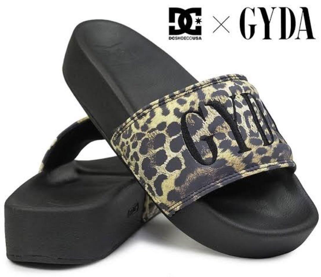 高い品質 完売品】美品 GYDA×DC 靴 24.0 23.5 厚底サンダル レオパード 靴