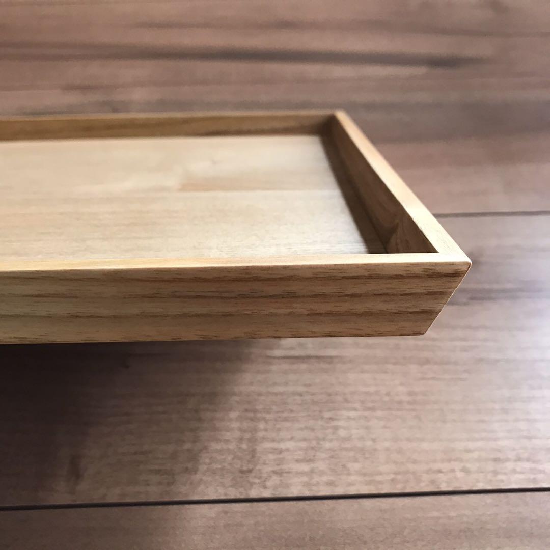 木製トレー 2枚セット  木 トレイ お盆 お食事トレイ スタッキングプレート