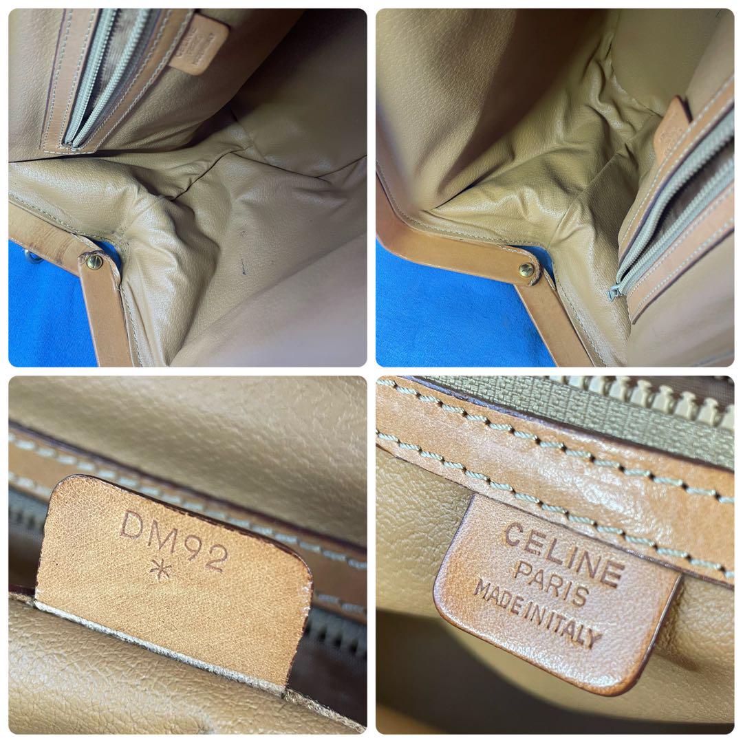 希少】CELINE セリーヌ マカダム柄 ドクターズバッグ ハンドバッグ