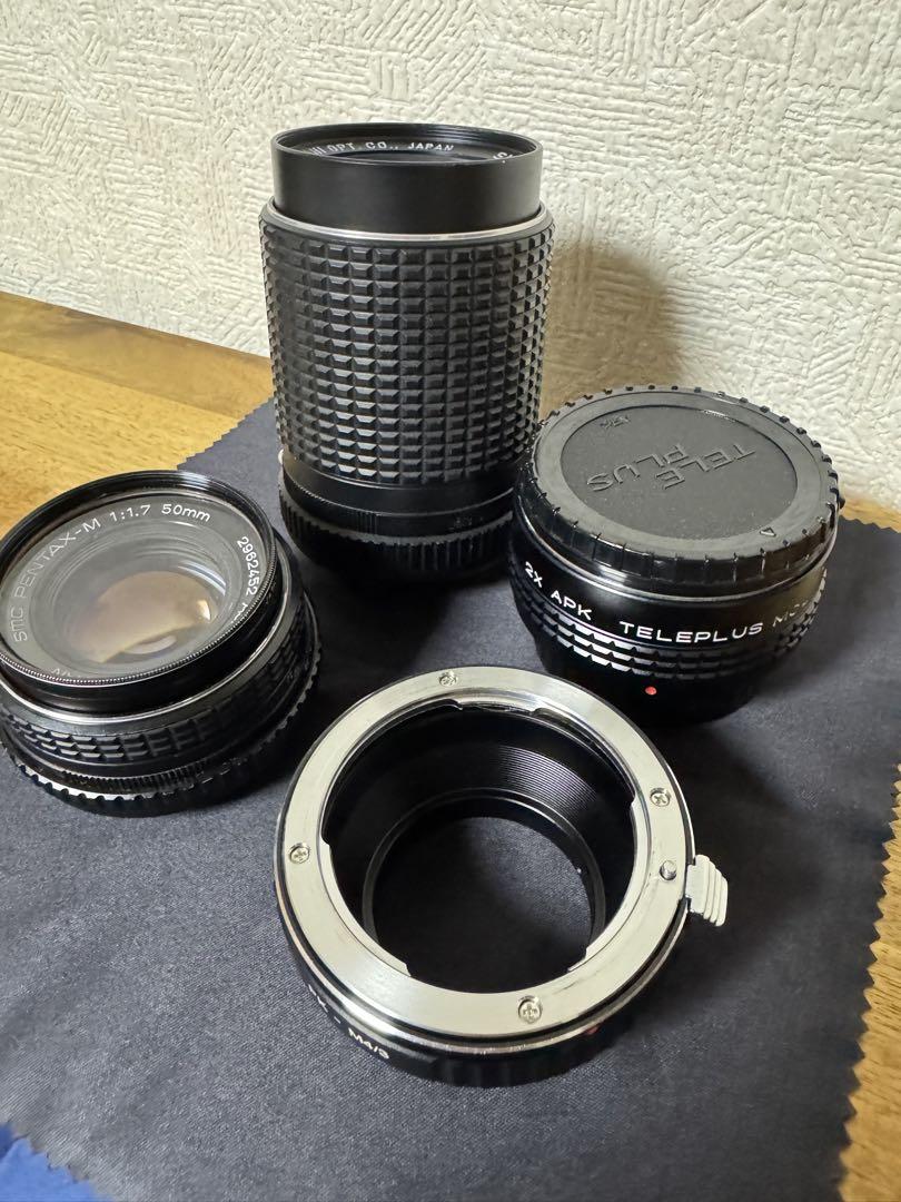 SMC PENTAX-M 50mm f1.7 & マウント アダプター 他
