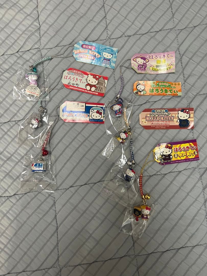 【値下げ】 関東地方ご当地キティちゃんストラップ7点セット 【値下げ】 関東地方ご当地キティちゃんストラップ7点セット