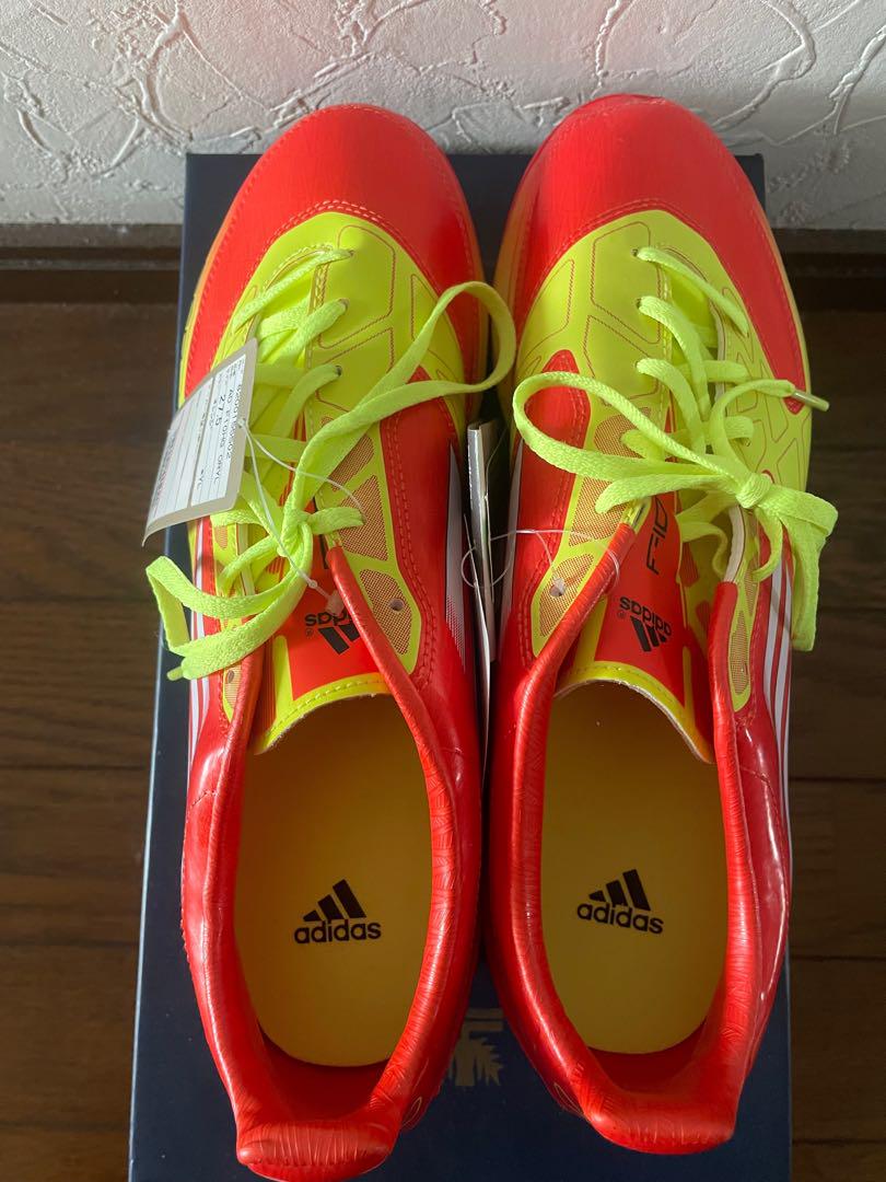 【新品・未使用】Adidas F10サッカースパイク オレンジ/イエロー