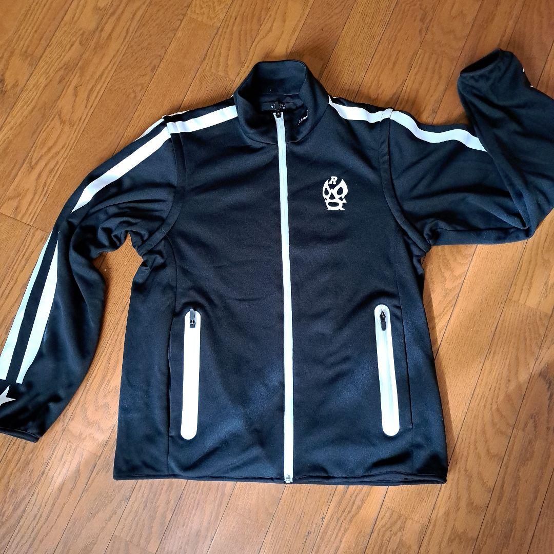 CIDAM 黒 ジャケット Rのロゴ付きL Russeluno