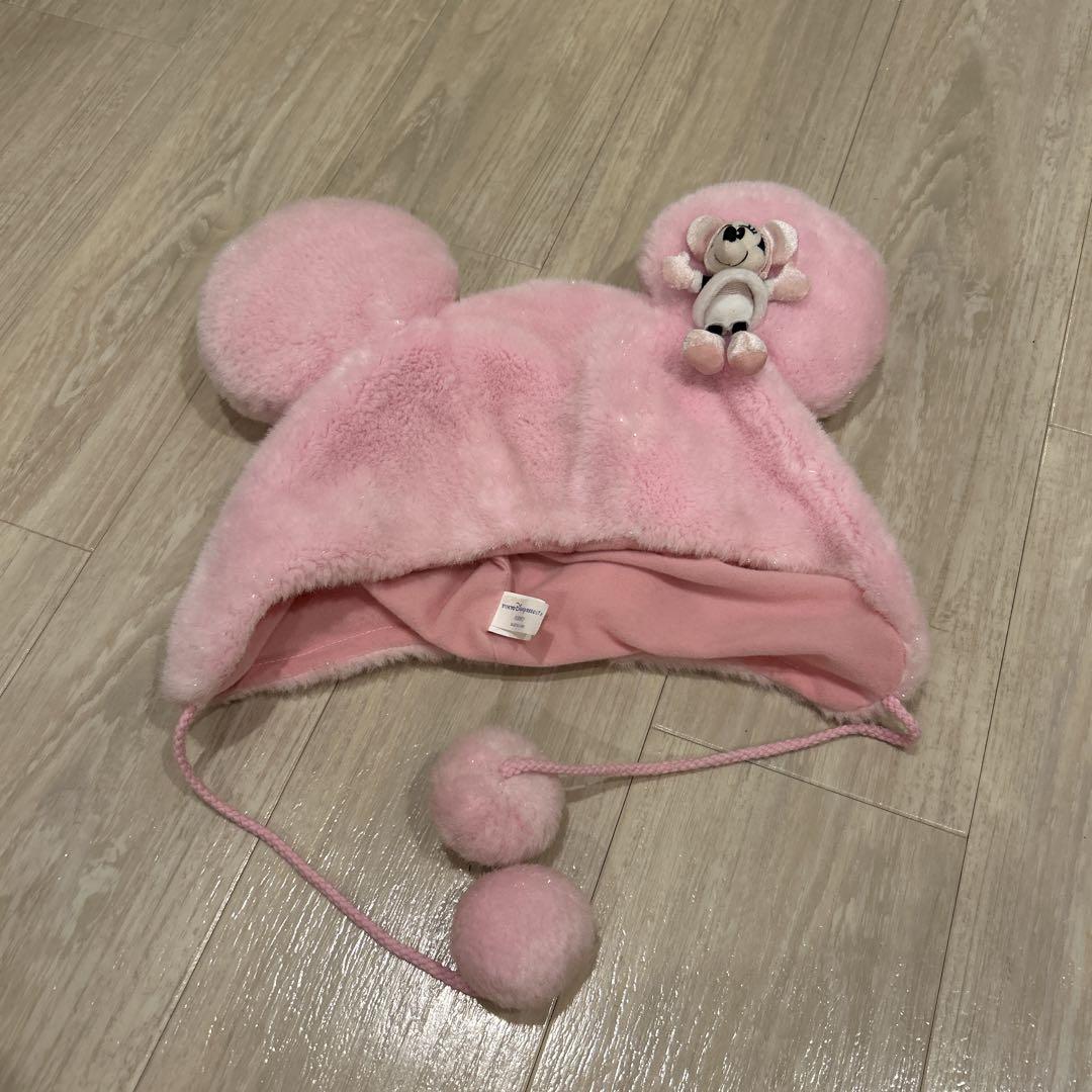 ピンク ディズニーファンキャップ ミニーマウス
