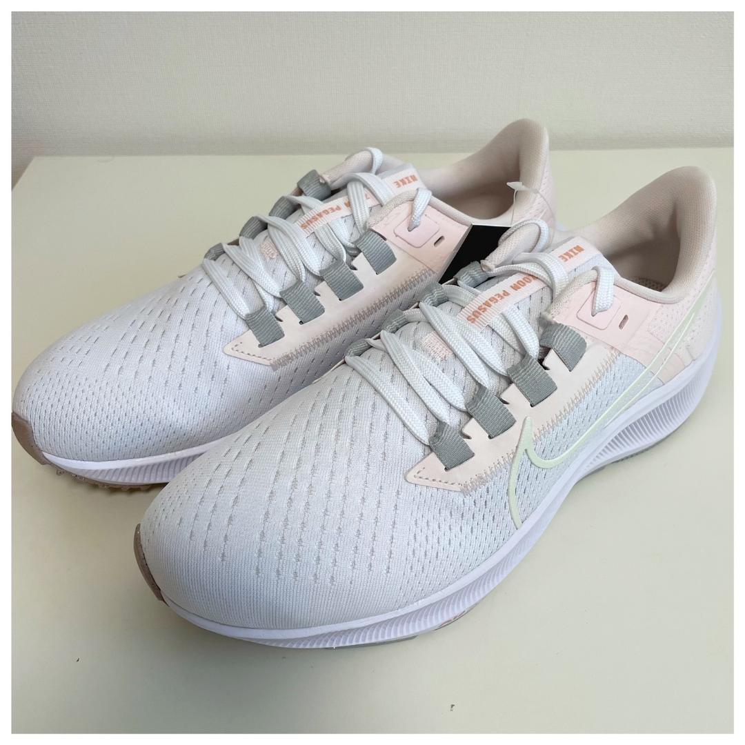 ★新品 ナイキ エア ズーム ペガサス 38 ホワイト CW7358 24.0