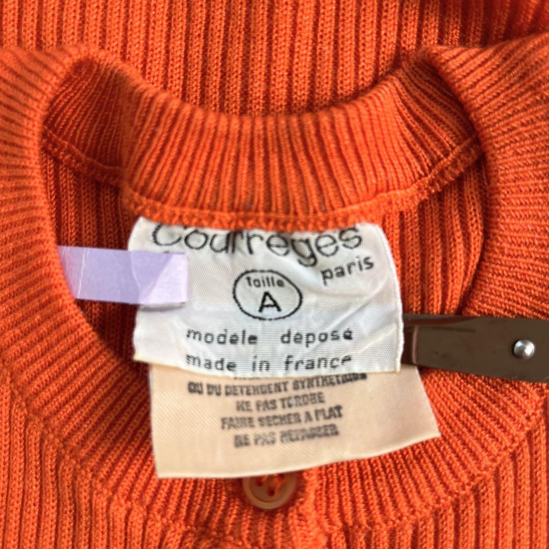 【レア】クレージュ courreges ヴィンテージ オールド フランス製 半袖 フランス製✨courregesクレージュ ヴィンテージ半袖ニット 美品