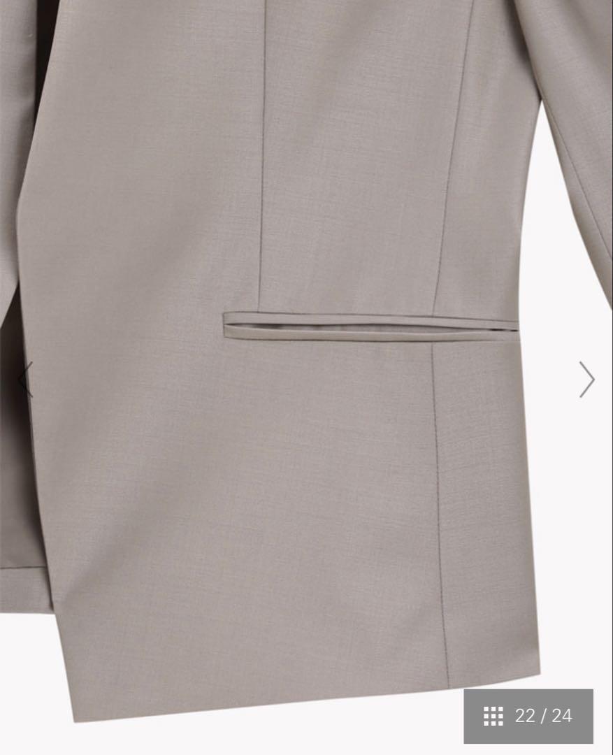 theory luxe Executive ノーカラージャケット ネイビー 40