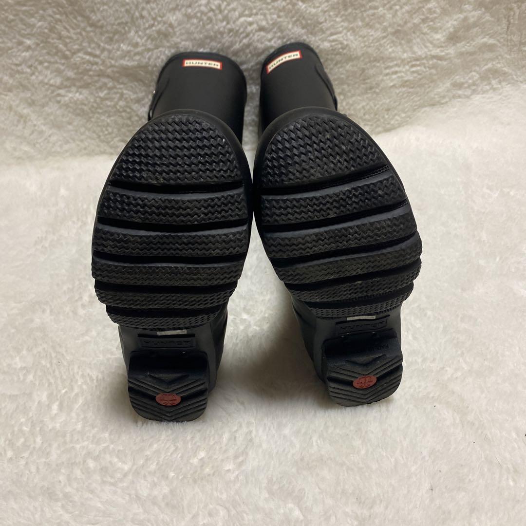 HUNTER ハンター レインブーツ 長靴 黒 UK5 24センチ