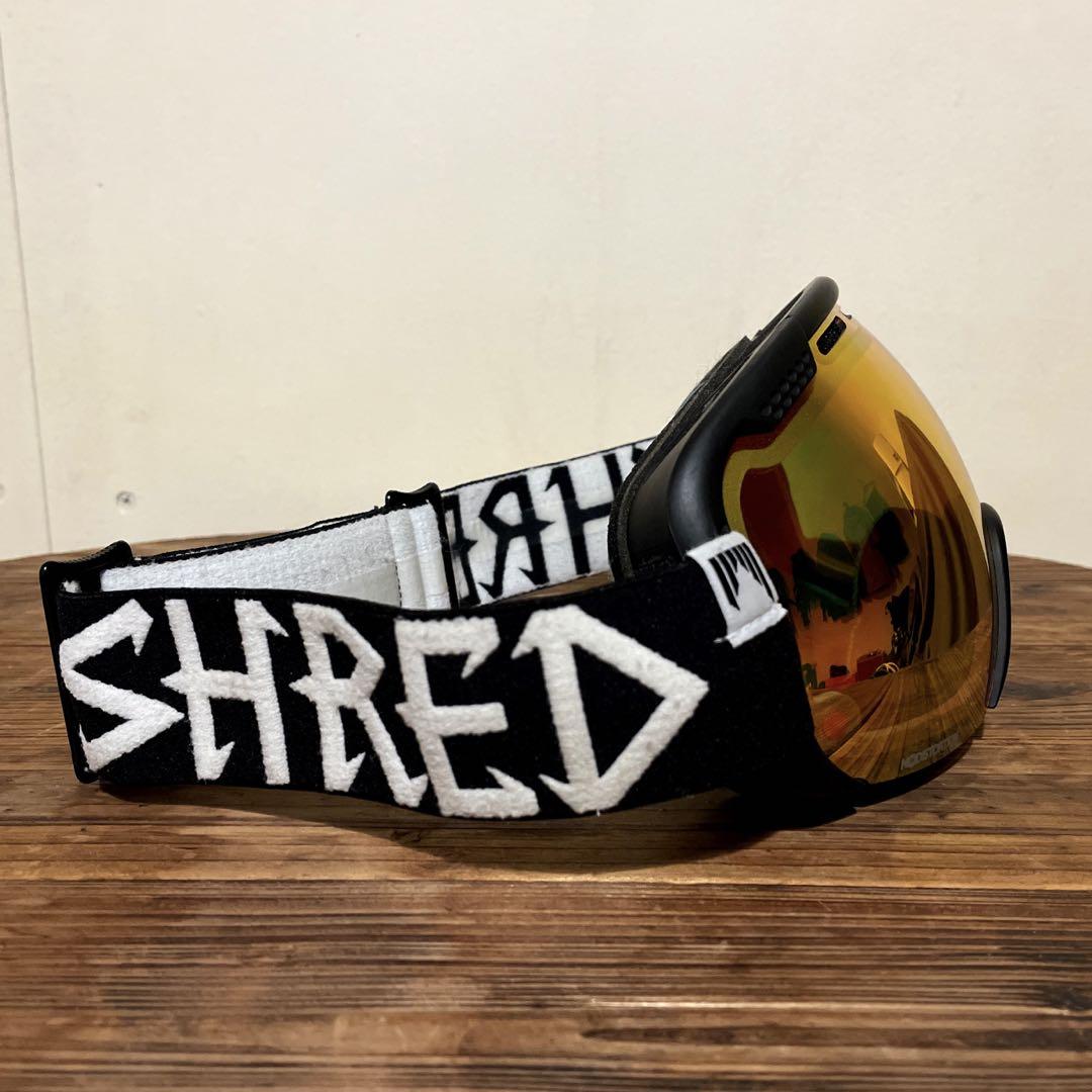 美品　SHRED stupefy  大きな視界の球面ミラーレンズ