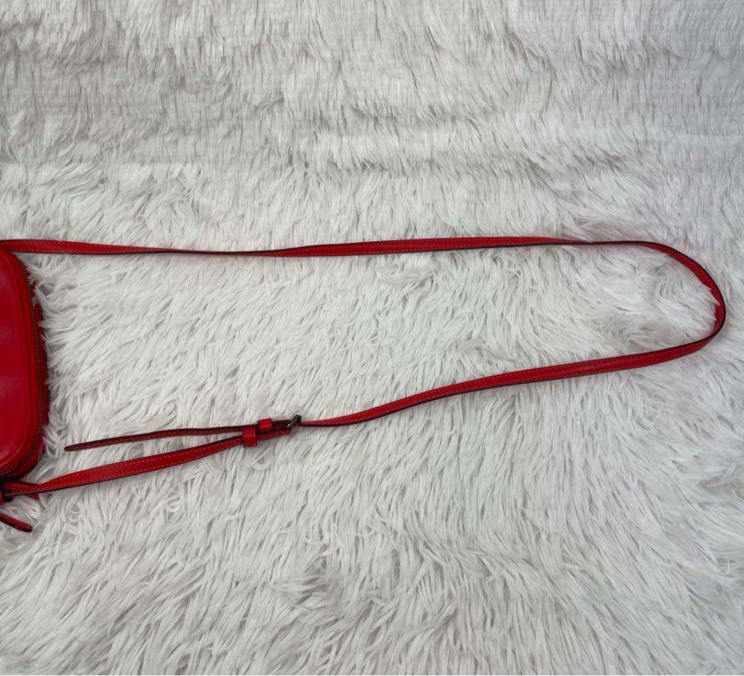 美品　coach×Disney ミッキーマウス　ショルダーバッグ　赤