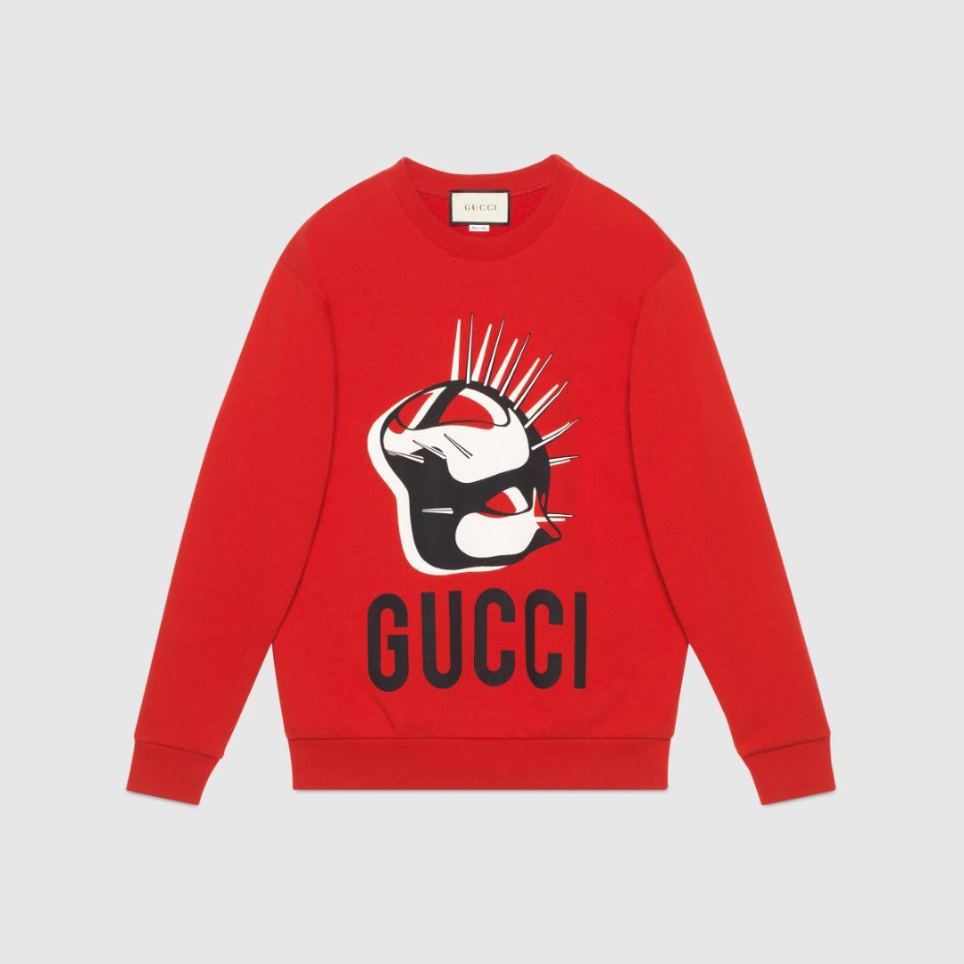 定価14.3万円 GUCCI オーバーサイズコットンスウェット 新品同様