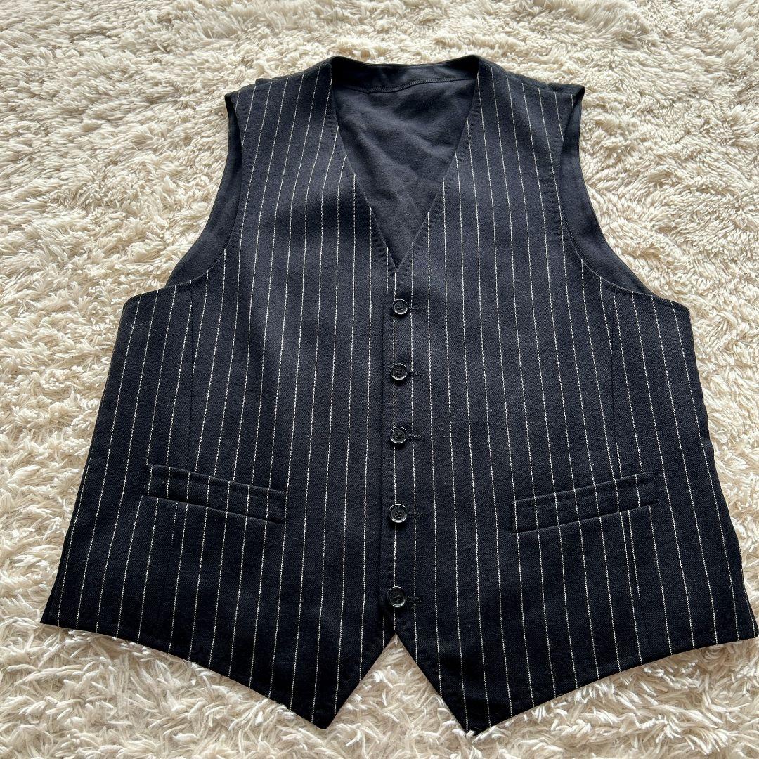 【DOLCE&GABBANA】D&G ストライプ柄 3ピース セットアップスーツ