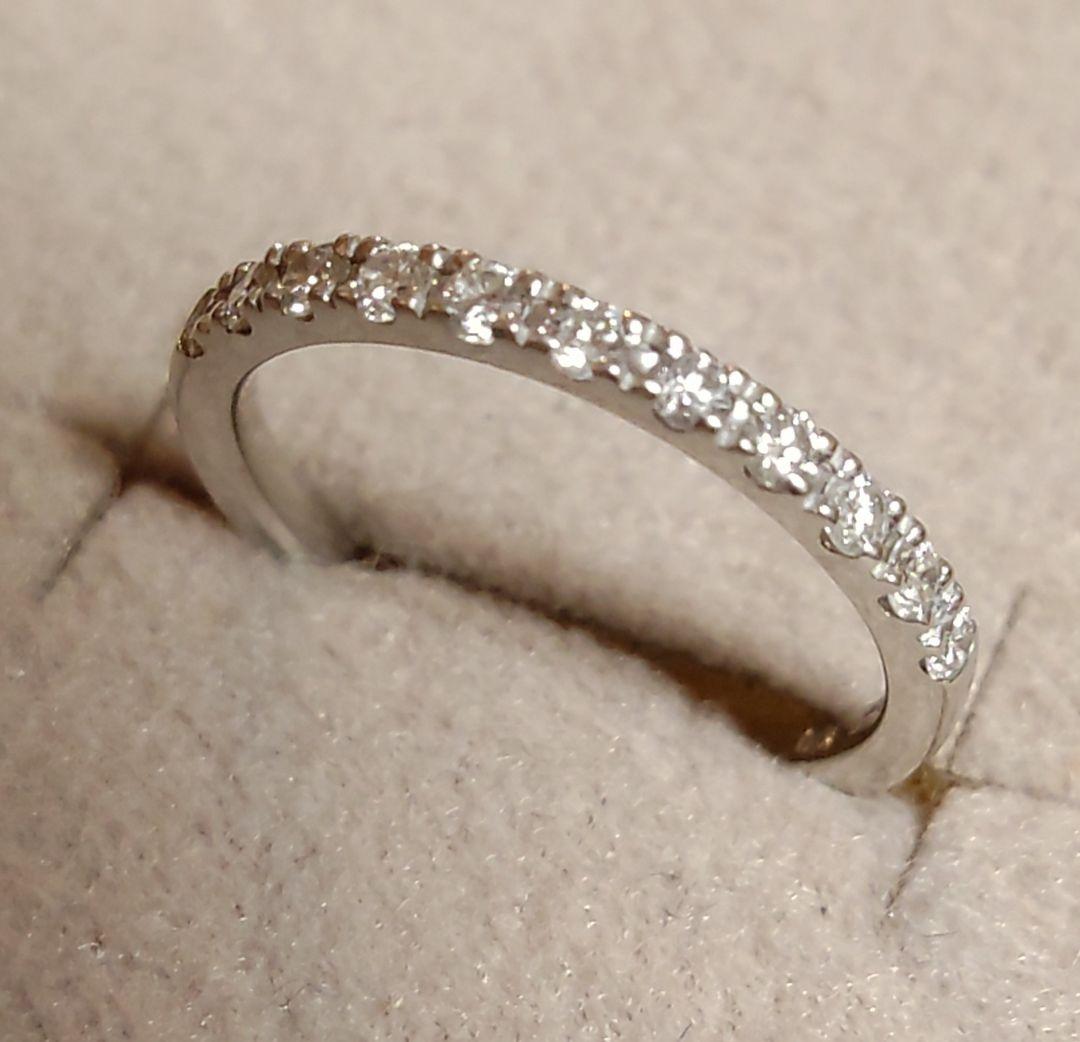 canal4ºＣ K10 金ハ－フエタニティリング ダイヤモンド canal4ºC K10 金ハ－フエタニティリング ダイヤモンド - メルカリ