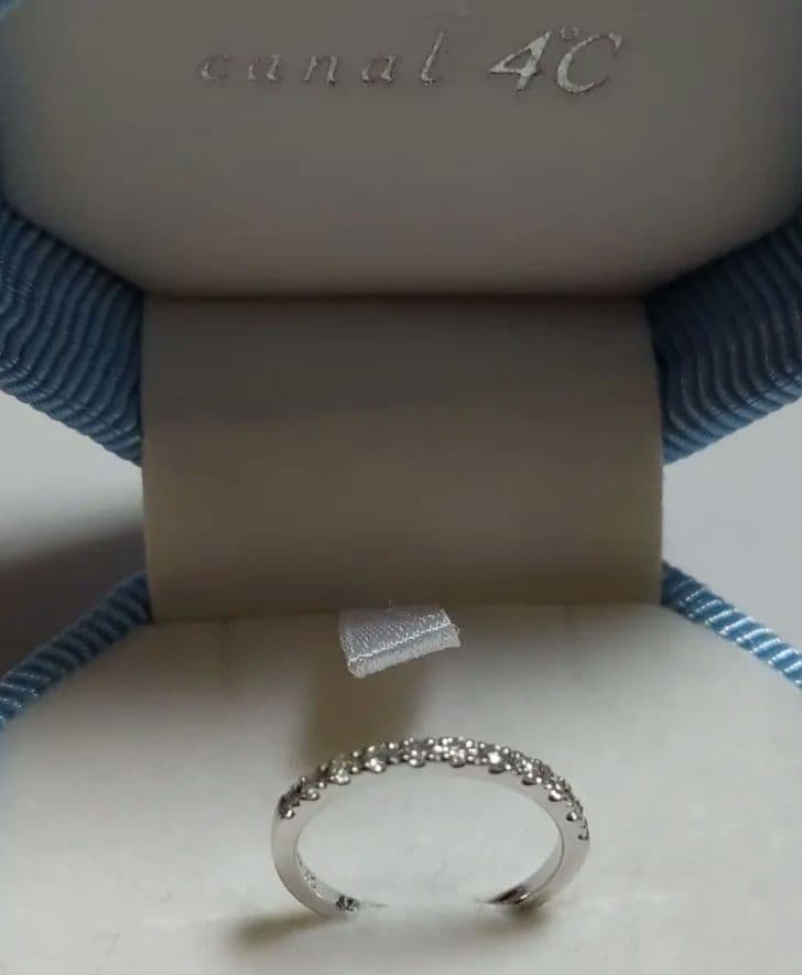 canal4ºＣ K10 金ハ－フエタニティリング ダイヤモンド