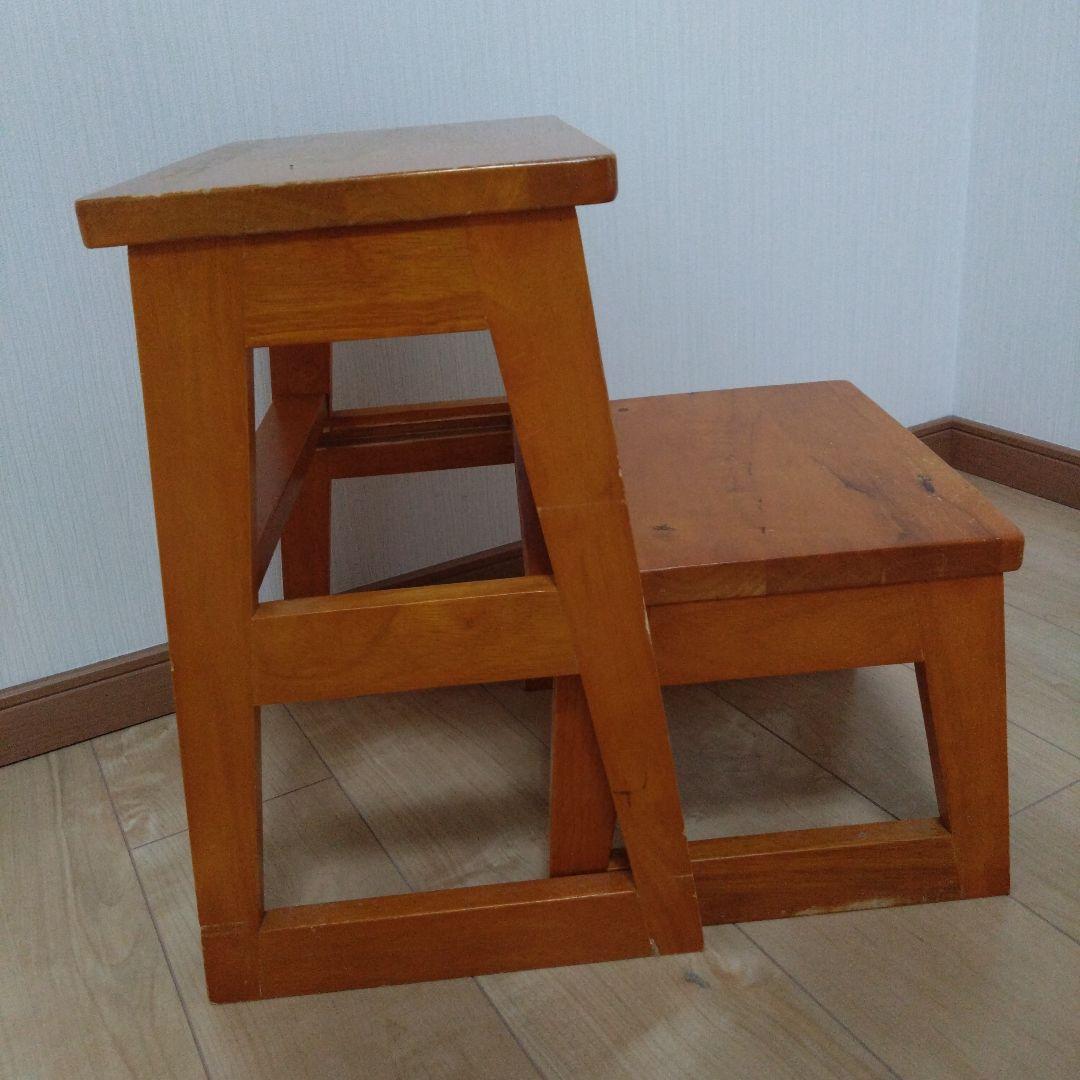 脚立　木製　昭和レトロ