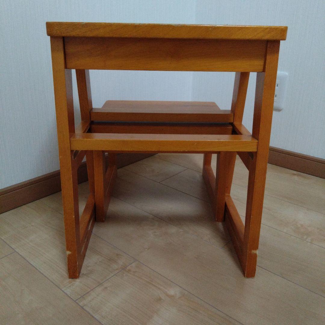 脚立　木製　昭和レトロ