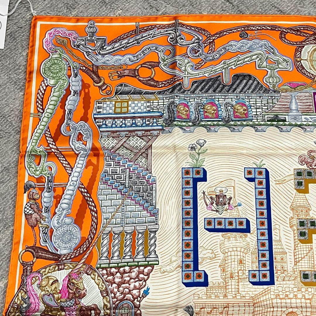 未使用タグ付き！エルメス［2023AW］カレ90　スーパーシルククエスト　箱付き