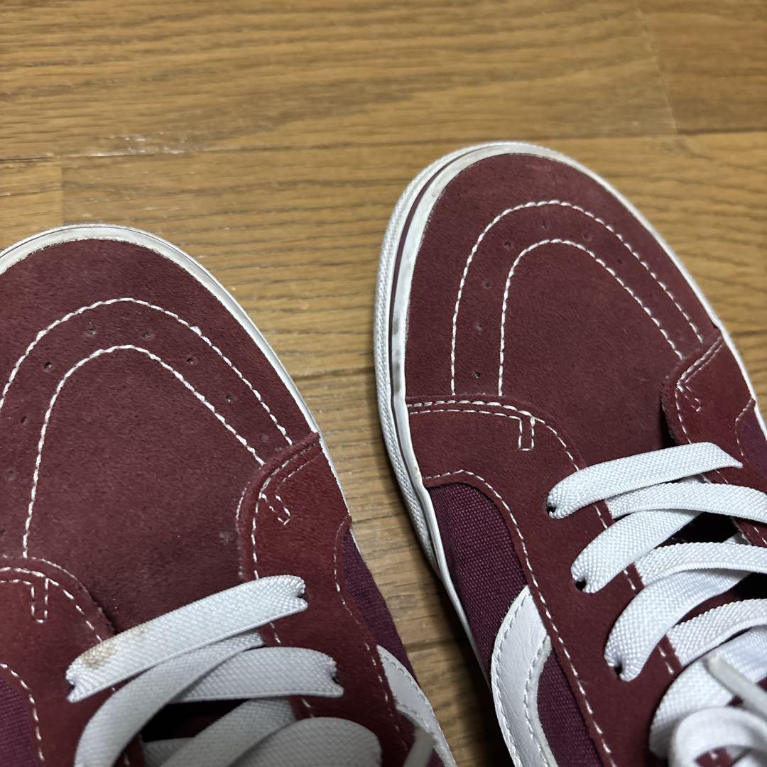 Vans Sk8-Hi バーガンディ ハイカットスニーカー 26cm - メルカリ