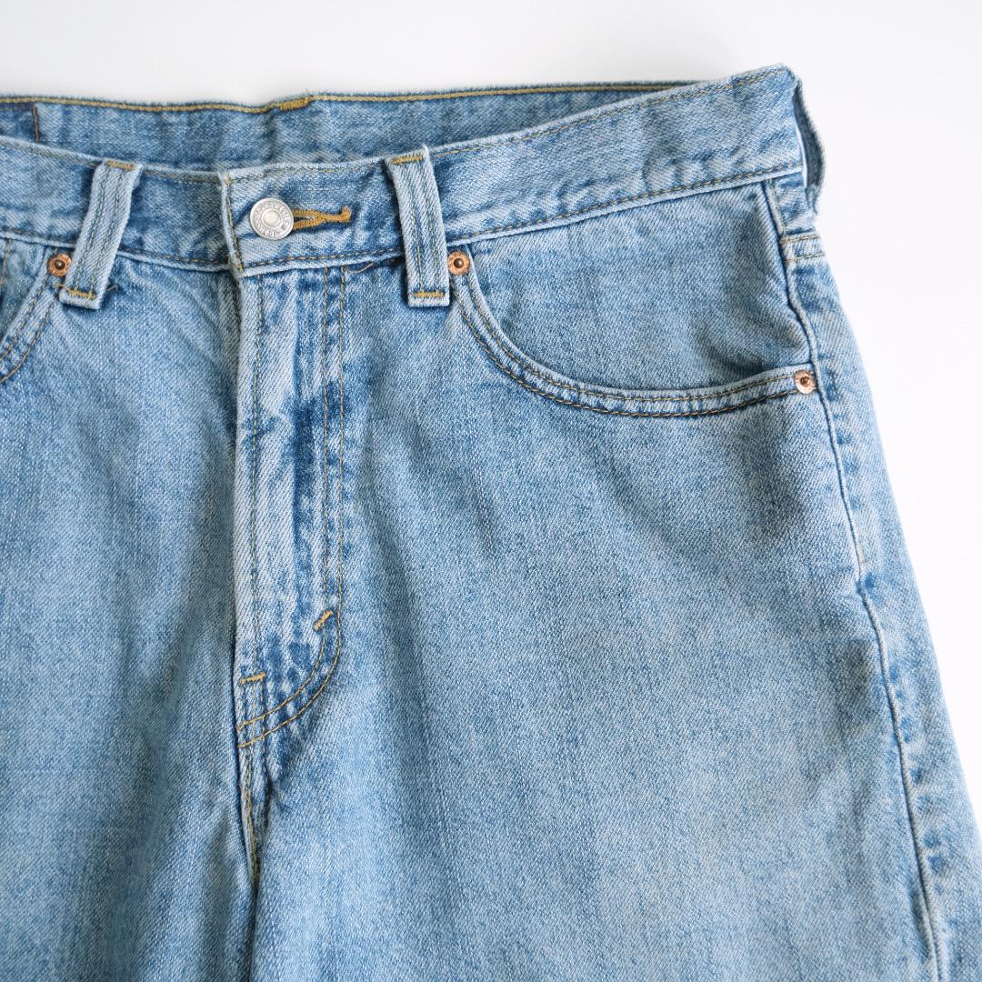 Levi's リーバイス 550 デニムショートパンツ　33 薄青　ワイド古着. Levi's リーバイス 550 デニムショートパンツ 33 薄青 ワイド