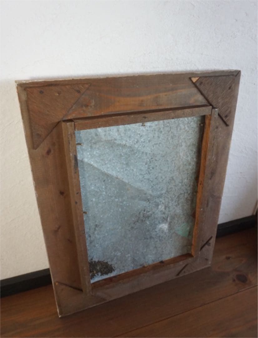 最低価格の 大きな正方形の古材フレーム サインボード アンティーク