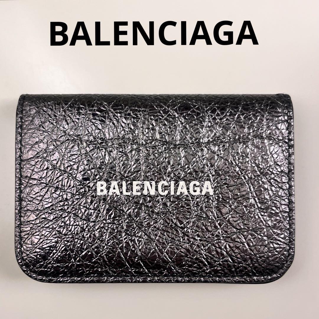 BALENCIAGA コインケース カードケース レザー ブラック - コインケース
