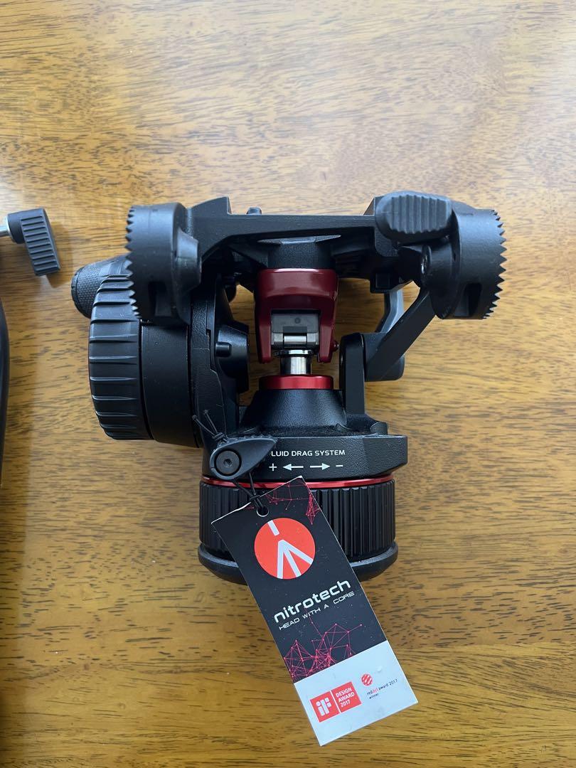 マンフロット Manfrotto MVHN8AH ビデオ雲台セット中古美品 マンフロット Manfrotto MVHN8AH ナイトロテック ビデオ雲台