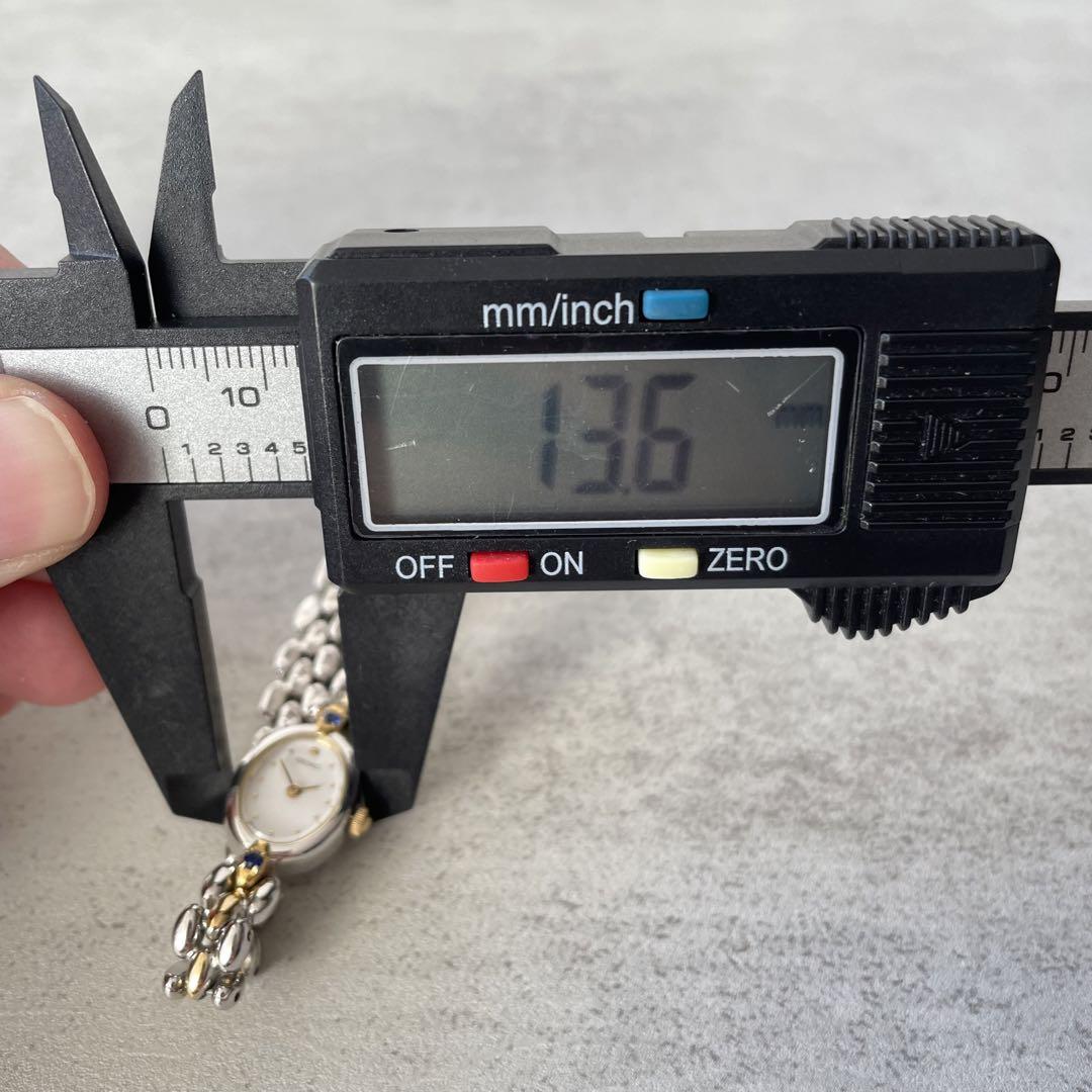稼動品　SEIKO セイコー　オーバル　サファイア　コンビカラー　腕時計　ドレス
