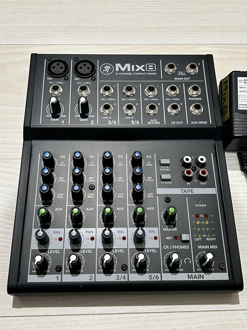 Mackie Mix8 8チャンネルコンパクトアナログミキサー