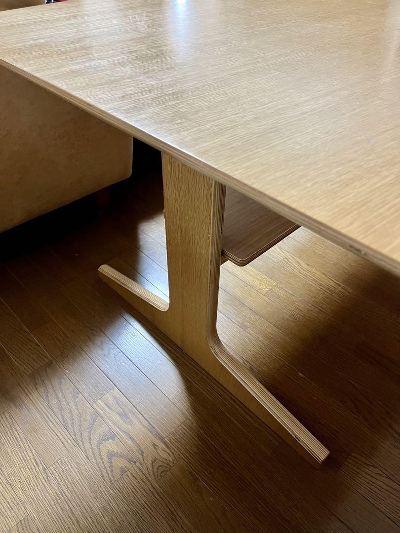なつきち様　MUJI 無印良品 リビングでもダイニングでも使えるテーブルオーク材