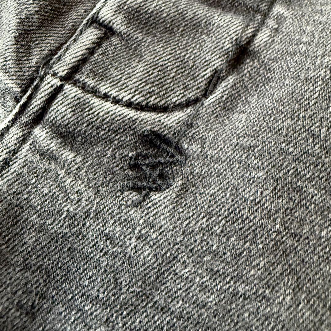 美品 ksubi スキニー 刺繍 デストロイ ストレッチ デニムパンツ 黒 M