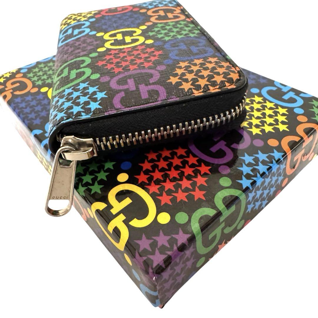新品・未使用　GUCCI GG サイケデリック　コインケース 未使用級GUCCIグッチ サイケデリック財布カードケース コイン