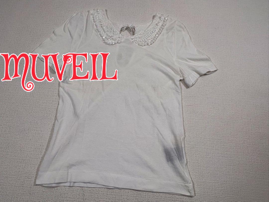 MUVEIL Tシャツ　トップス　ホワイト　日本製