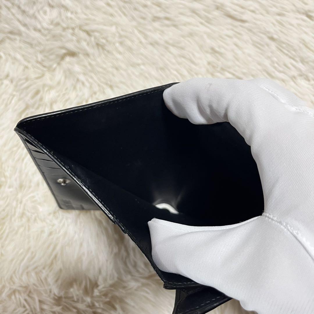 【希少】LOEWE ロエベ アナグラム カーフレザー ウォレット ブラック