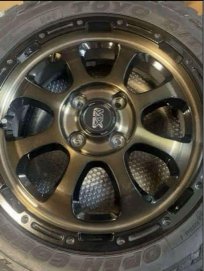 タイヤホイール４本セット165/65R15 オープンカントリーRTナット付