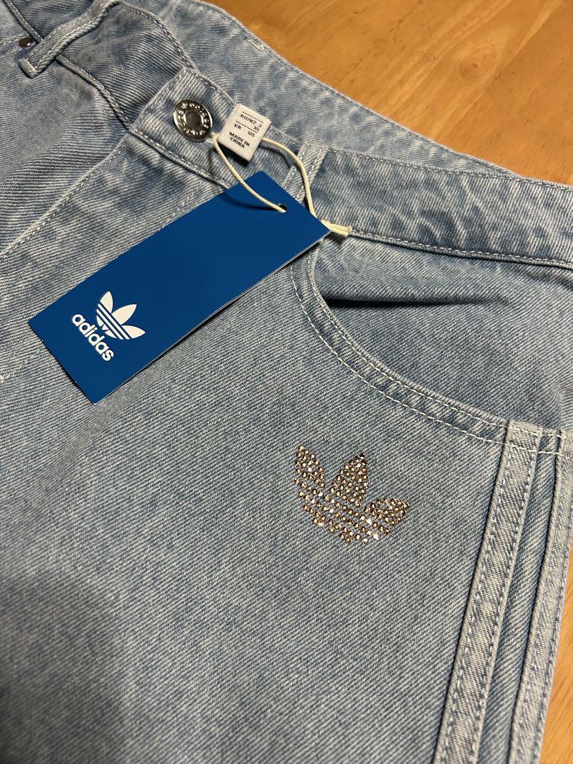 デニム ラインストーン パンツ / adidas Originals - メルカリ