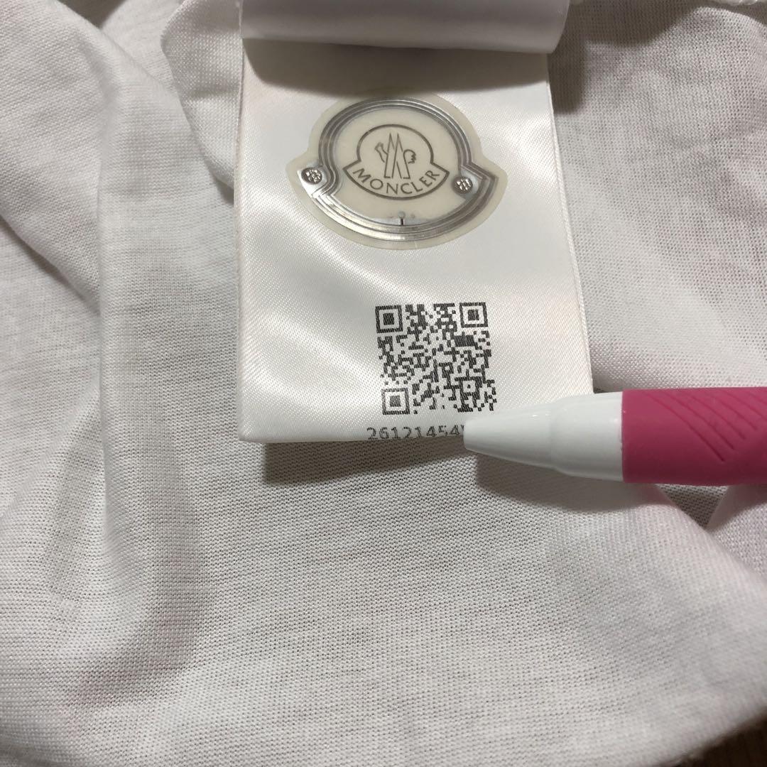 新品同様　モンクレール　ダブルロゴ　ワッペン　Tシャツ　M国内正規品 4S331
