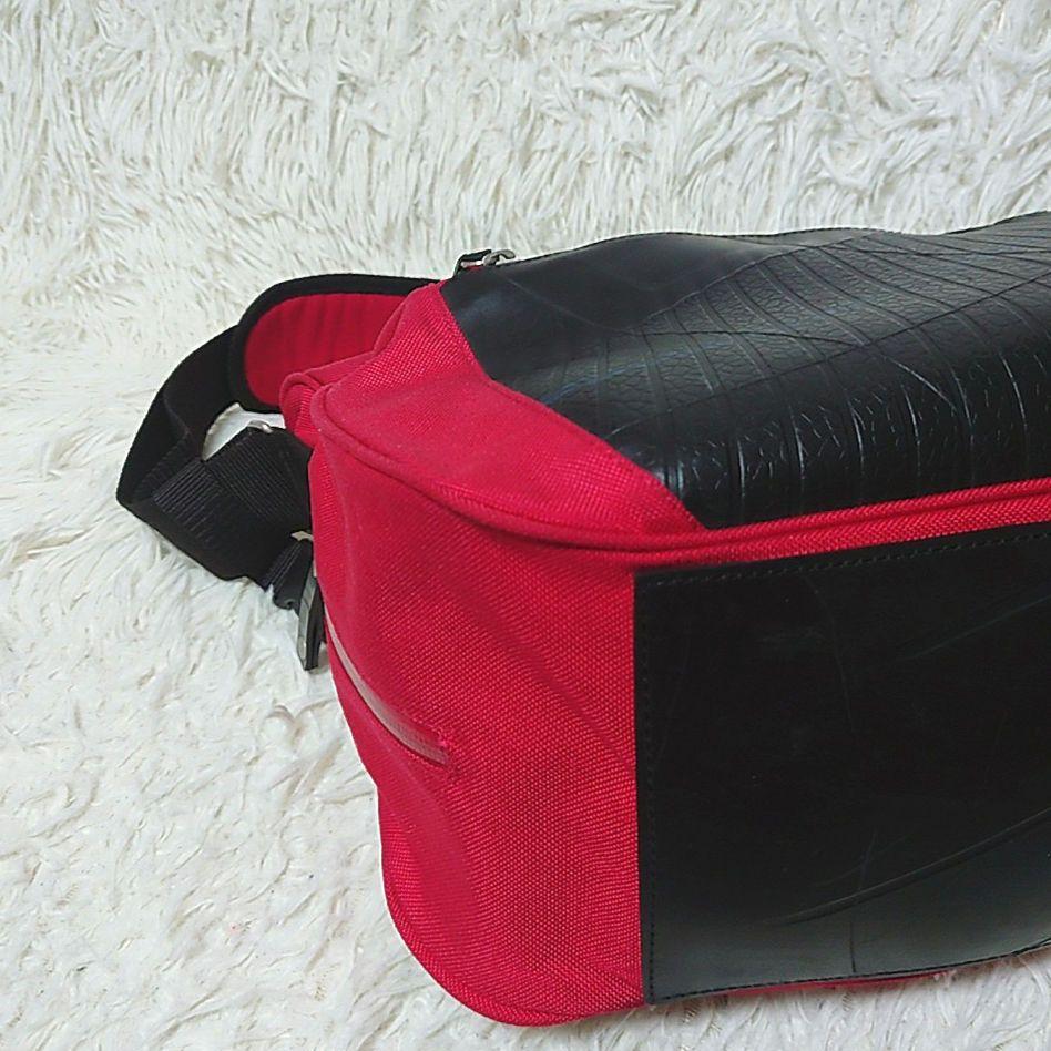 SEAL ✕ CORDURA ✨️ メッセンジャーバッグ タイヤチューブ 赤✕黒