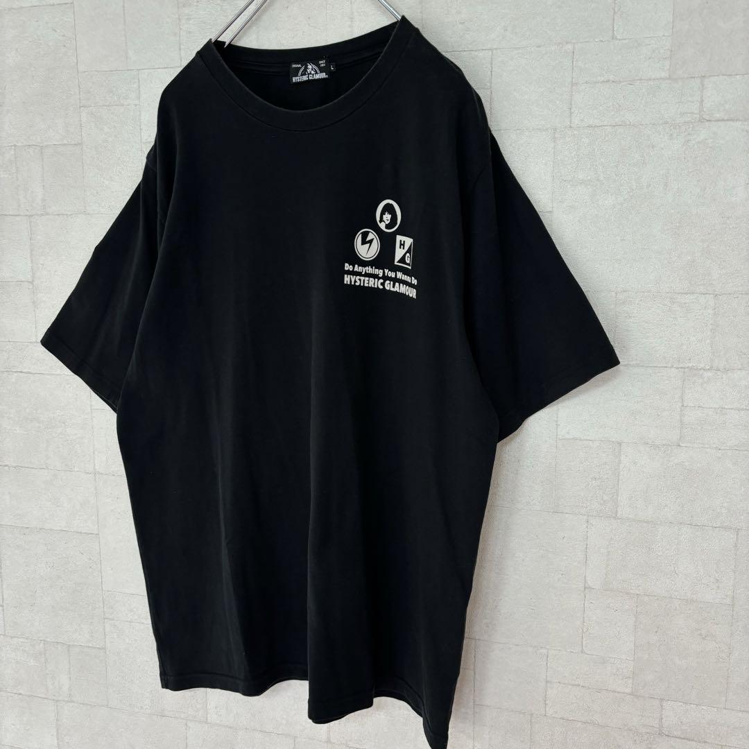 【人気Lサイズ】ヒステリックグラマー☆両面ロゴ　ヒスガール Tシャツ