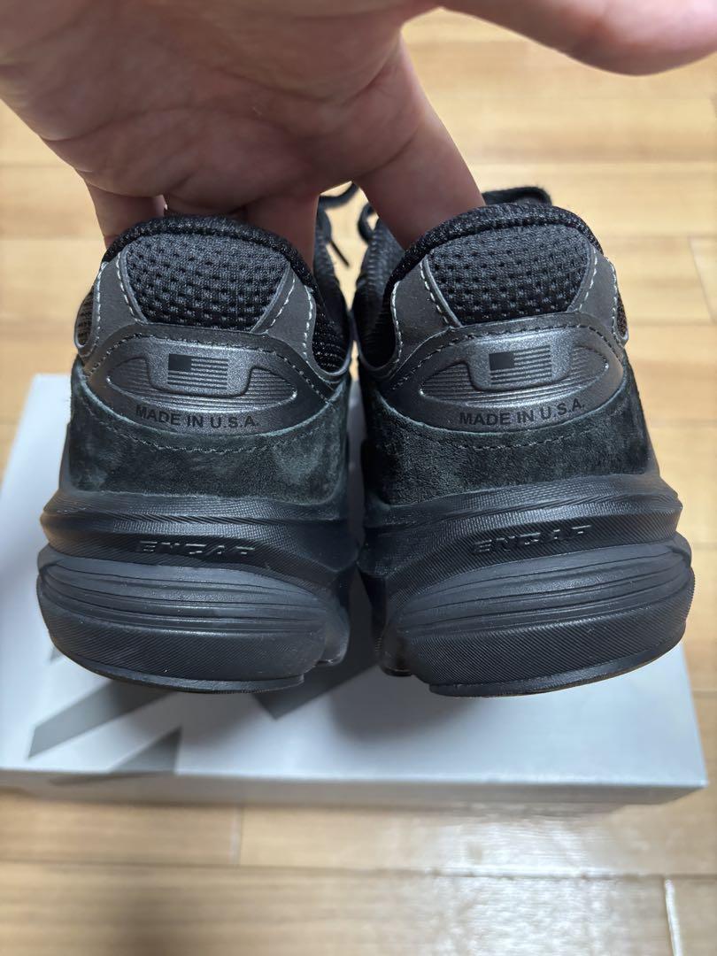 靴 new balance u990bb6 triple black 26.5