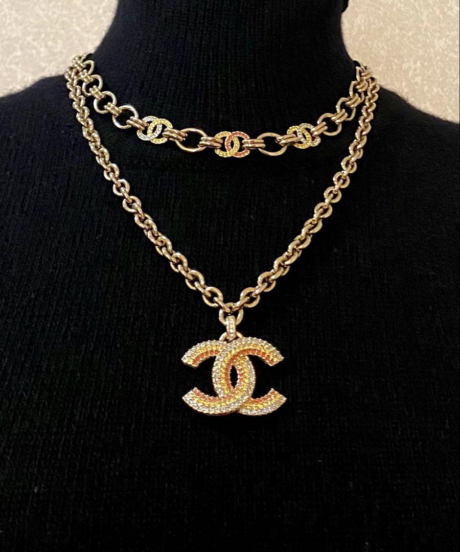 【未使用】CHANEL ゴールドチェーンネックレス　23 クルーズライン